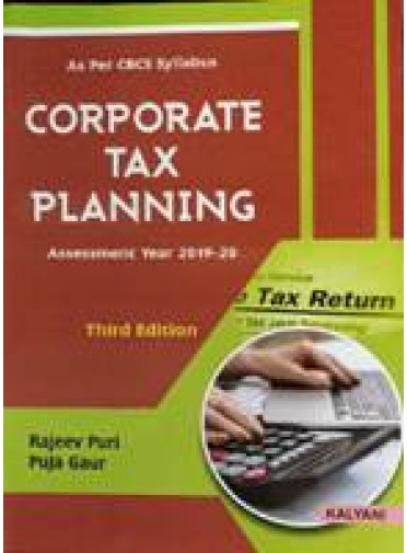 Corporate Tax Planning (Assessment Year 2019-20),3/e