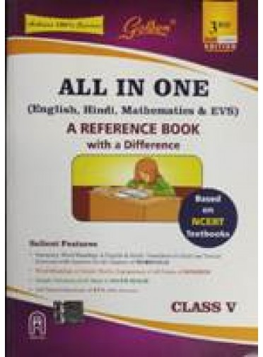 Golden : Ncert Based All In One Class-V (English. Hindi, Mathematics & Evs) 3ed