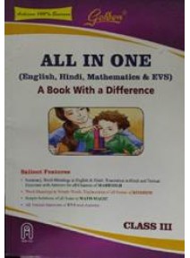 Golden : All In One Class-III (English, Hindi, Mathematics, & Evs)