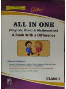 Golden : Ncert Based All In One Class-1 (English, Hindi, Mathematics)