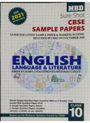 Mbd : Sure Shot Cbse Sample Papers English Language & Literature Class-10 2021