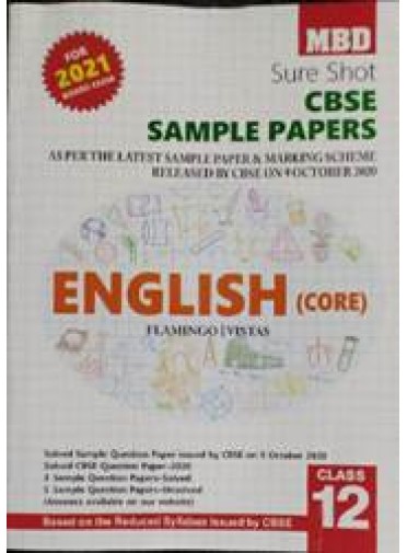 Mbd : Sure Shot Cbse Sample Papers English (Core) Class-12 2021
