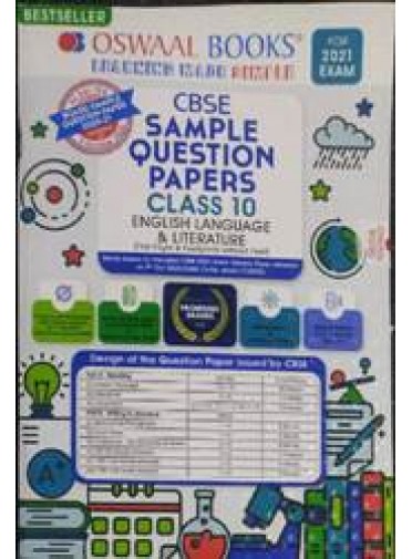 Oswaal Books Cbse Sample Question Papers Class-10 English Language & Literature 2021