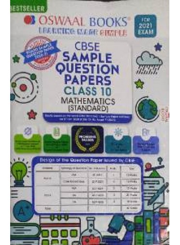 Oswaal Books Cbse Sample Question Papers Class-10 Mathematics (Standard) 2021