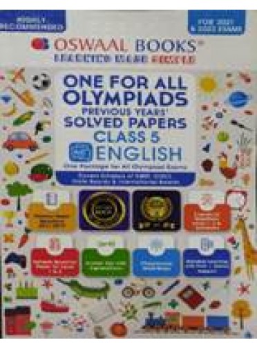 Oswaal Books One For All Olympiads Class-5 English 2022