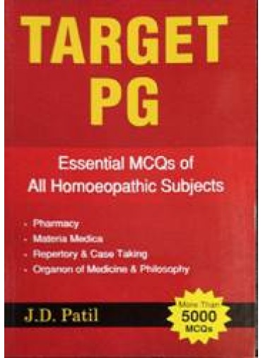 Target PG (Essential MCQs of All Homoeopathic Subjects