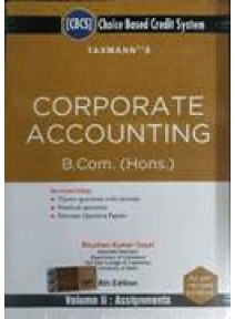 Taxmann's Corporate Accounting B.Com. (Hons.) (2-Vol-Set) 8ed