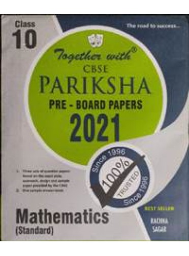 Together With Cbse Pariksha Pre-Board Papers Mathematics (Standard) Class-10 2021