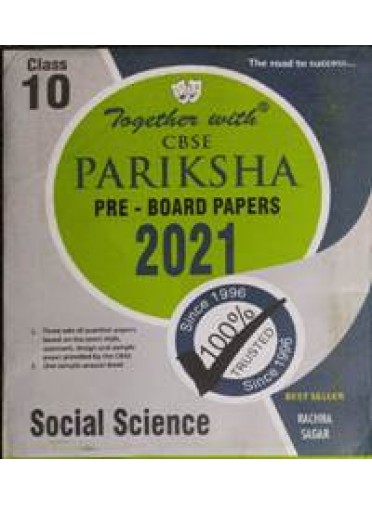 Together With Cbse Pariksha Pre-Board Papers Social Science Class-10 2021
