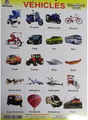 Vehicles Educational Chart